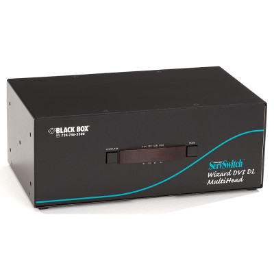 Black Box SW761A-R4 Multiplatform Matrix KVM Switch for PC and Sun 2 Users  x 4 CPUs